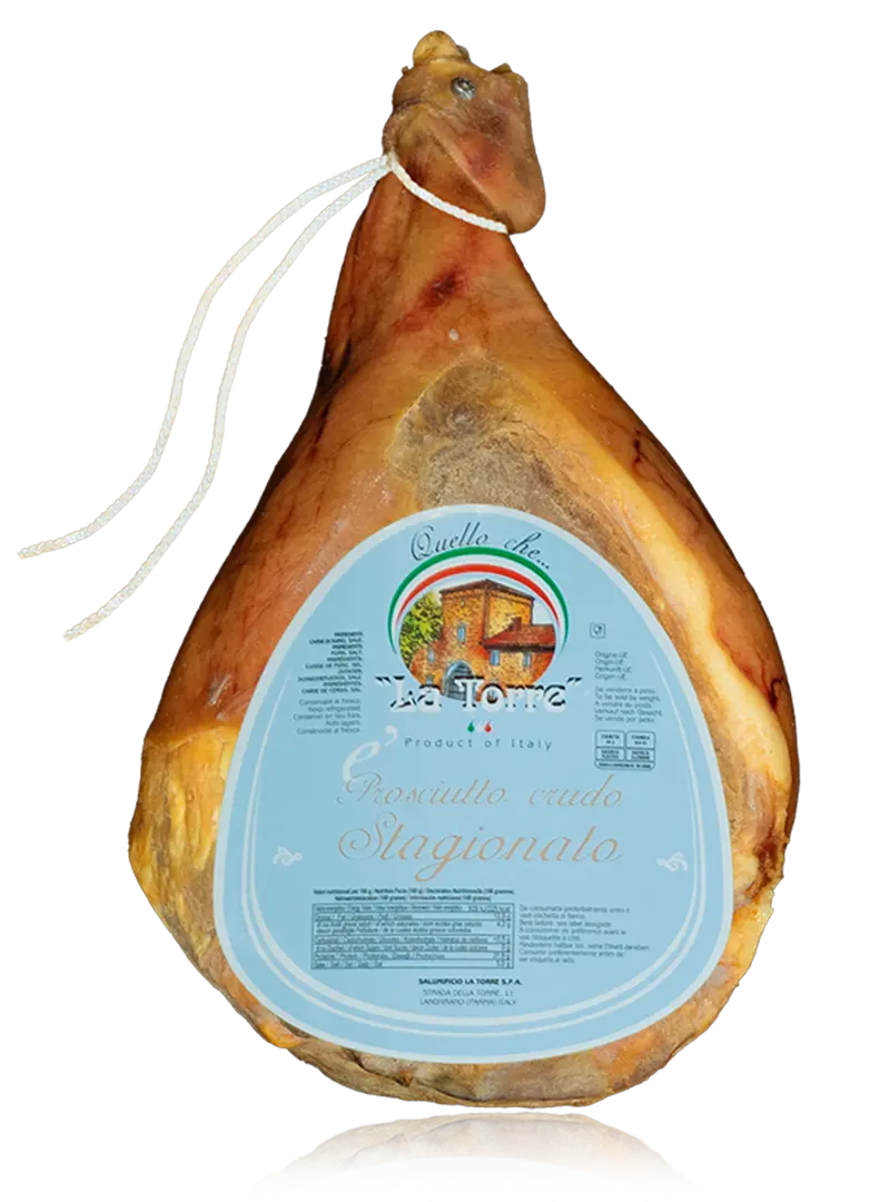 Rohschinken mit Knochen 10 Monate Salumificio La Torre