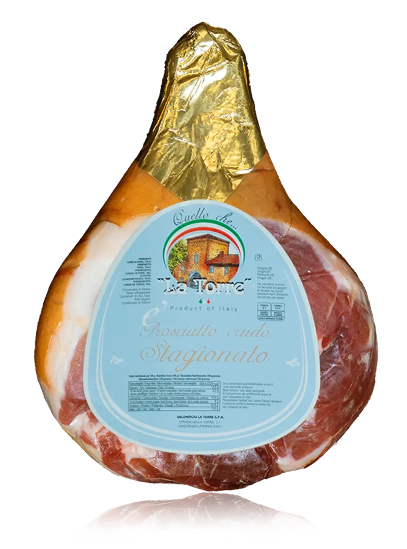 Entbeinter flacher Rohschinken 10 Monate Salumificio La Torre