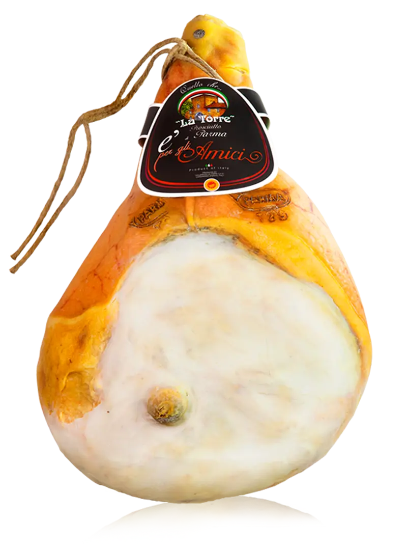 Parmaschinken mit Knochen, 24+ Monate gereift, Salumificio La Torre